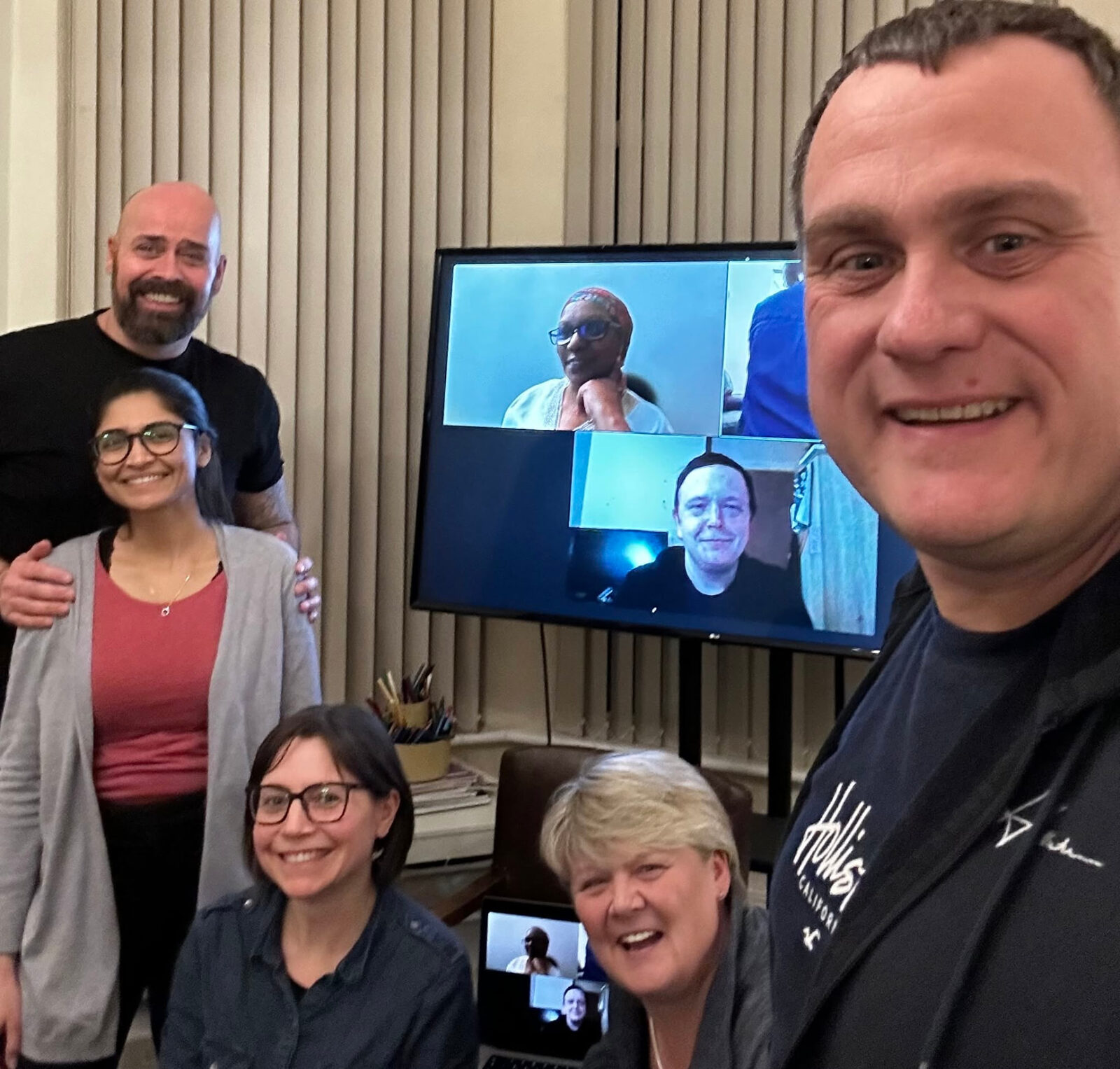 TALKINGWORKS members on a video call